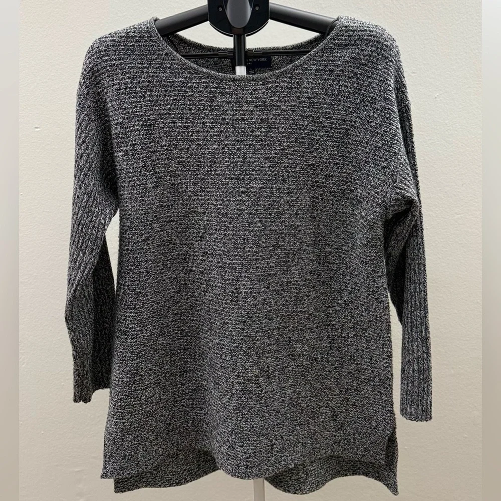 Jones New York Signature Marled Knit Tunic Sweater